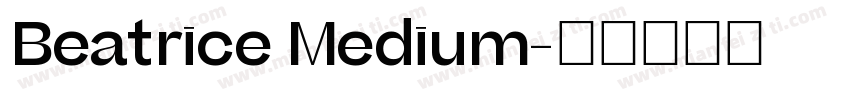 Beatrice Medium字体转换